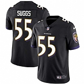 Nike Baltimore Ravens #55 Terrell Suggs Black Alternate NFL Vapor Untouchable Limited Jersey,baseball caps,new era cap wholesale,wholesale hats